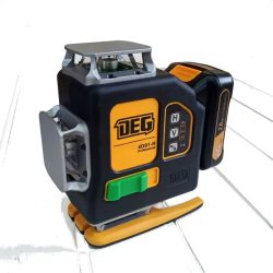 DEG 4D01-H16C - 16 line 4D (4x360°) green laser level with remote control, adjustable brightness level