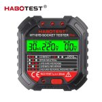   Habotest 107D  (RCD-RCD) - professional socket tester: LCD panel, RCD test, voltage measurement, RCD on display
