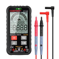 Habotest HT112B - 6000 counts smart digital multimeter super slim with live test, NCV, capacitance, flashlight etc.