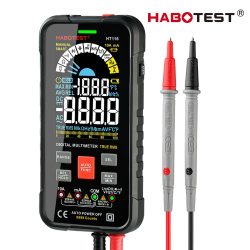 Habotest HT116 - digitális multiméter: AC/DC áram, AC/DC feszültség, True RMS, 1000 V, 10 A, kapacitás, NCV stb.