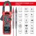 Habotest 208D -  Digital Multimeter Clamp Meter: 6000 Counts, True RMS, DC/AC Current, DC/AC Voltage, 1000 V, NCV etc.