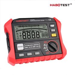 Habotest HT2302 - earth resistance tester: 2 pole and 3 pole mode, 0-4000 Ω, 0-200 V