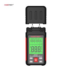 Habotest HT633 - nedvességmérő: kompakt méret, 7 fő anyagkategória, környezeti hőmérséklet, RH-mérés