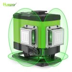   Huepar 503DG - 12 Lines 3D (3x360°) Green light laser level (floor) with remote control