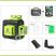 Huepar B03CG - 12 lines, 3D (3x360°) green laser level, Li-ion battery & hard carry case included