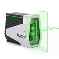 Huepar E011G - green cross line laser: self leveling, outdoor mode, gesture control