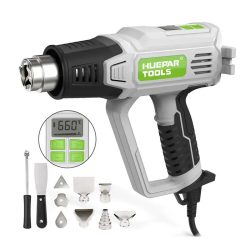 Huepar HG01 - Heat gun: 2300 W, 50-660°C, LCD display