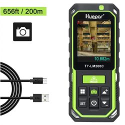 Huepar LM200C - lézeres távolságmérő: 200 m, célkamera, 3D (két tetszőleges pont közti) mérés, bluetooth, stb. Huepar LM200C - lézeres távolságmérő: 200 m, célkamera, 3D (két tetszőleges pont közti) mérés, bluetooth, stb.
