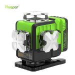   Huepar P04CG - 16 vonalas, 4D (4x360°) zöld lézer szintező. DeWALT-kompatibilis akku, bluetooth, mobilapplikáció