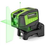  Huepar PL211G - Green cross line laser level: 2 lines, 2 points (OSRAM laser), outdoor mode