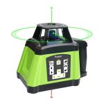   Huepar RL200HVG Self Rotating Laser Level Green Beam Kit,  Indoor/Outdoor with Remote Control
