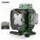 Huepar S04CG - 16 vonalas, 4D (4x360°) zöld lézer szintező Bluetooth-tal, LCD kijelzővel