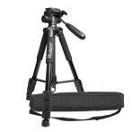   Huepar TPD14 - fotóállvány, tripod: 143 cm, mérőműszerekhez és fényképezőgéphez, dönthető, forgatható 