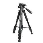   Huepar TPD14 - fotóállvány, tripod: 143 cm, mérőműszerekhez és fényképezőgéphez, dönthető, forgatható 