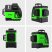 KIRA TQ1201B-G12 - 12 lines, 3D (3x360°)  Green Beam Laser Level with oudoor mode