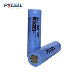 PKCELL ICR18650 battery - 3350 mAh, 6.5 A, flat