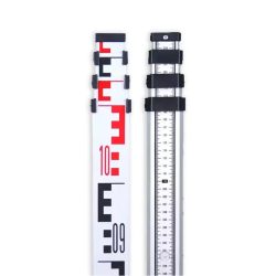 Vevor szintezőléc - 4 m, teleszkópos, tartozék libella